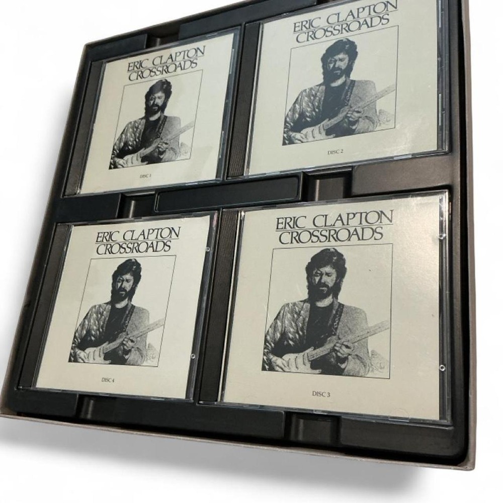 Vintage Eric Clapton Crossroads Box Set 4 CD OS Brown Condition 1988 Anthology